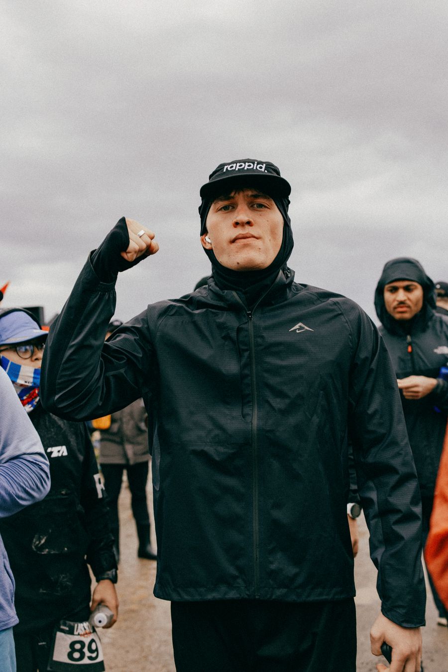 Kim raising his fist at the Last Soul Ultra 2025